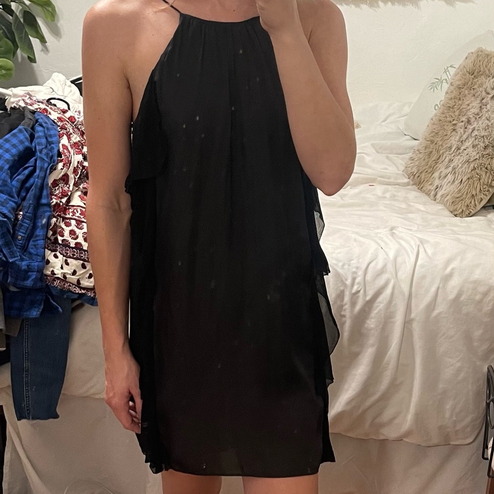 Xs black mini dress. Kimchi. Used.
